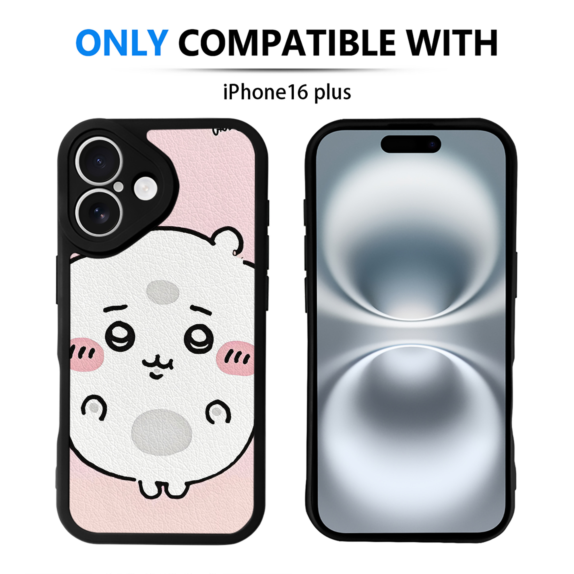 （画像用） ちいかわ Chii-kawa 【iPhone 16シリーズ対応】シリコンスマホケース（レザー調） 材質：シリコン